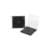 CD-BOX  Kutija za 1 CD pvc slim prozirna/crna